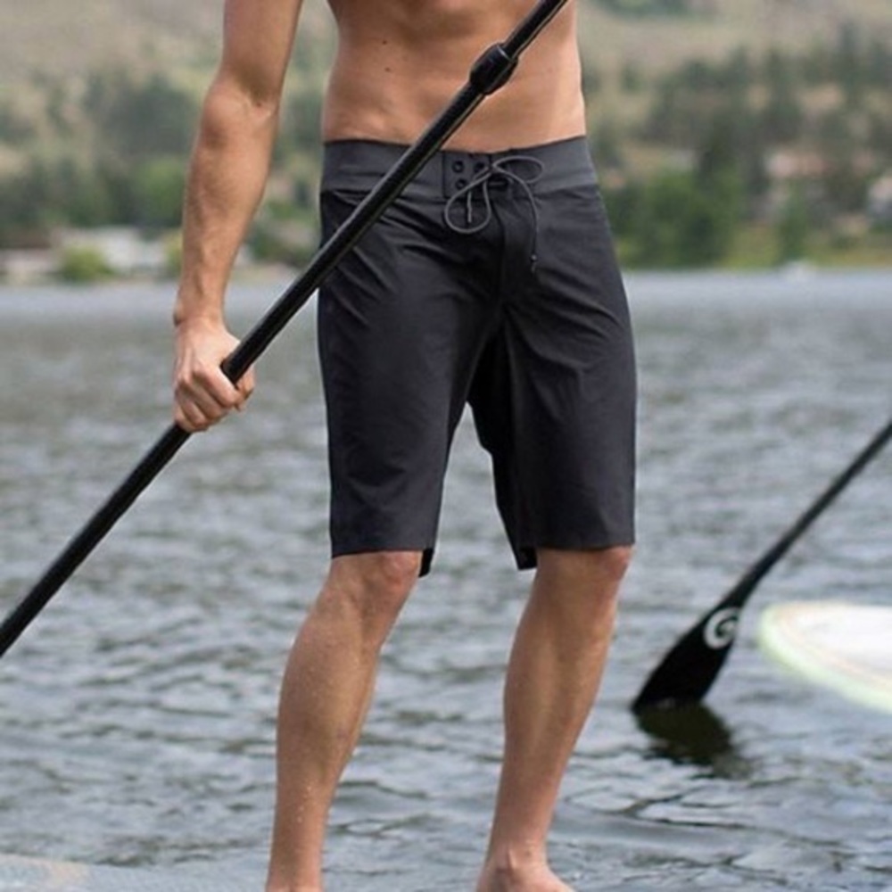 lululemon athletica Black Swim Board Shorts